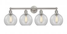 Innovations Lighting 616-4W-SN-G122-8 - Athens - 4 Light - 35 inch - Satin Nickel - Bath Vanity Light