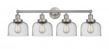 Innovations Lighting 616-4W-SN-G74 - Bell - 4 Light - 35 inch - Brushed Satin Nickel - Bath Vanity Light