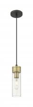  617-1P-BAB-G617-8SDY - Boreas - 1 Light - 3 inch - Black Antique Brass - Cord Hung - Mini Pendant