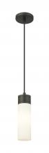 Innovations Lighting 617-1P-BK-G617-8WH - Boreas - 1 Light - 3 inch - Matte Black - Cord Hung - Mini Pendant