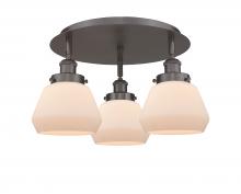 Innovations Lighting 916-3C-OB-G171 - Fulton - 3 Light - 19 inch - Oil Rubbed Bronze - Flush Mount