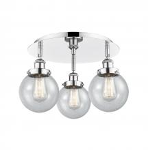 Innovations Lighting 916-3C-PC-G204-6 - Beacon - 3 Light - 18 inch - Polished Chrome - Flush Mount