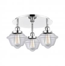 Innovations Lighting 916-3C-PC-G532 - Oxford - 3 Light - 19 inch - Polished Chrome - Flush Mount