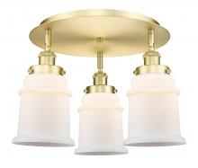 Innovations Lighting 916-3C-SG-G181 - Canton - 3 Light - 18 inch - Satin Gold - Flush Mount