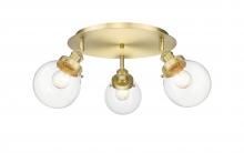 Innovations Lighting 916-3C-SG-G202-6 - Beacon - 3 Light - 18 inch - Satin Gold - Flush Mount