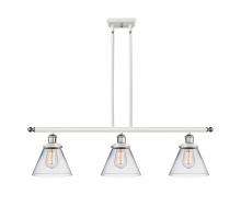 Innovations Lighting 916-3I-WPC-G42 - Cone - 3 Light - 36 inch - White Polished Chrome - Stem Hung - Island Light