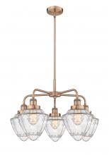 Innovations Lighting 916-5CR-AC-G664-7 - Bullet - 5 Light - 24 inch - Antique Copper - Chandelier