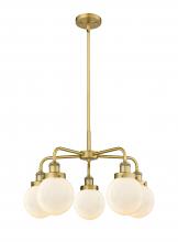 Innovations Lighting 916-5CR-BB-G201-6 - Beacon - 5 Light - 25 inch - Brushed Brass - Chandelier