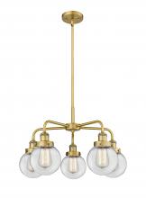 Innovations Lighting 916-5CR-BB-G202-6 - Beacon - 5 Light - 25 inch - Brushed Brass - Chandelier