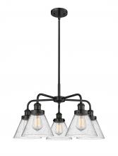 Innovations Lighting 916-5CR-BK-G44 - Cone - 5 Light - 26 inch - Matte Black - Chandelier