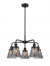 Innovations Lighting 916-5CR-BK-G63 - Cone - 5 Light - 25 inch - Matte Black - Chandelier