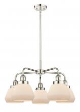 Innovations Lighting 916-5CR-PN-G171 - Fulton - 5 Light - 26 inch - Polished Nickel - Chandelier