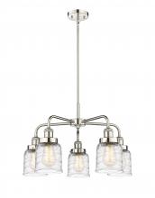 Innovations Lighting 916-5CR-PN-G513 - Bell - 5 Light - 24 inch - Polished Nickel - Chandelier