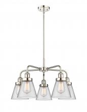 Innovations Lighting 916-5CR-PN-G62 - Cone - 5 Light - 25 inch - Polished Nickel - Chandelier