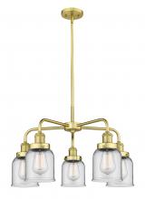 Innovations Lighting 916-5CR-SG-G52 - Edison - 5 Light - 24 inch - Satin Gold - Chandelier