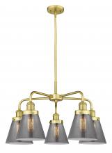 Innovations Lighting 916-5CR-SG-G63 - Cone - 5 Light - 25 inch - Satin Gold - Chandelier