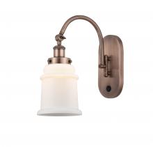 Innovations Lighting 918-1W-AC-G181 - Canton - 1 Light - 7 inch - Antique Copper - Sconce