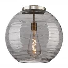 Innovations Lighting G1213-16SM - Deco Swirl 16&#34; Light Smoke Glass