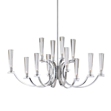 Eurofase 25636-017 - CROMO,12LT CHANDELR,OVAL,CHR