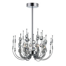 Eurofase 26389-011 - VICE,6LT CHANDELIER,CHROME/CLR