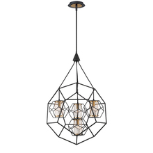 Eurofase 33701-011 - BETTINO,4LT CHANDELIER,BLACK