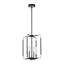 Eurofase 37128-012 - PERCY,CHANDELIER,4LT,CHR/BLK