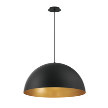 Eurofase 37218-022 - LAVERTON,PENDANT,1LT,S,BLK/GOL