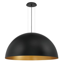 Eurofase 37230-022 - LAVERTON,PENDANT,5LT,L,BLK/GOL