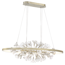 Eurofase 37344-016 - CLAYTON,CHANDELIER,LED,SLV/GOL