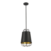 Eurofase 38147-029 - TURA,1LT PENDANT, BLACK