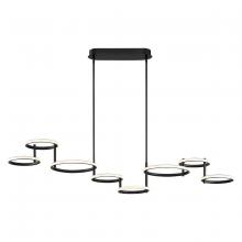 Eurofase 39421-012 - GIRO,8LT LED CHANDELIER,BLK