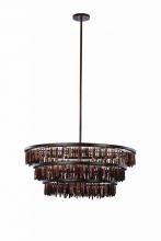 Kalco 506552BS - Unie 34 Inch Convertible Pendant - Semi Flush Mount