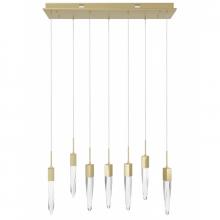 Avenue Lighting HF1900-7-AP-BB-C - The Original Aspen Collection Chrome 7 Light Pendant Fixture with Clear Crystal