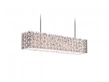 Avenue Lighting HF1701-PN - Ventura Blvd. Collection Metal Oval Pattern Rectangle Hanging Fixture