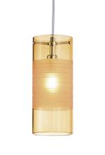 Kuzco Lighting Inc 459201ABN - Single Lamp Pendant with Frosted Detailed Glass