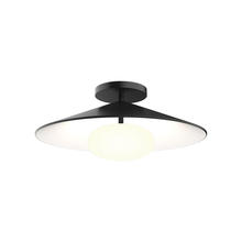 Kuzco Lighting Inc FM22815-BK/WH - Cruz 15-in Metal - Black/White LED Flush Mount