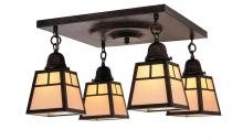 Arroyo Craftsman ACM-4ECR-BZ - a-line shade 4 light ceiling mount without overlay (empty)