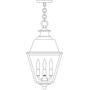 Arroyo Craftsman INH-10MRCLR-AB - 10" inverness pendant with metal roof