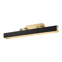 Alora Lighting PL307931VBTL - Valise Picture 32-in Vintage Brass/Tuxedo Leather LED Wall/Picture Light