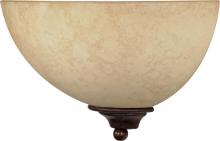 Nuvo 60/044 - Tapas - 1 Light 12&#34; Sconce with Tuscan Suede Glass - Old Bronze Finish