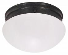 Nuvo 60/2643 - 2 Light - 10&#34; Flush with Frosted Glass - Mahogany Bronze Finish