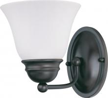 Nuvo 60/3165 - Empire - 1 Light 7&#34; Vanity with Frosted White Glass - Mahogany Bronze Finish