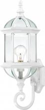 Nuvo 60/4971 - Boxwood - 1 Light 22&#34; Wall Lantern with Clear Beveled Glass - White Finish