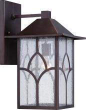 Nuvo 60/5643 - Stanton - 1 Light - 10&#34; Wall Lantern with Clear Seed Glass - Claret Bronze Finish Finish