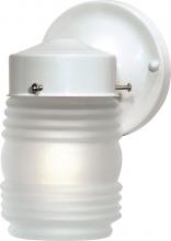 Nuvo 60/6109 - 1 Light - 6&#34; - Porch; Wall - Mason Jar with Frosted Glass; Color retail packaging
