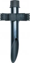Nuvo 60/677 - 2&#34; Diameter Mounting Post- PVC- Dark Gray Finish