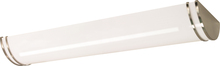 Nuvo 62/1040 - Glamour LED - 50" - Linear Flush with White Acrylic Lens - Brushed Nickel Finish