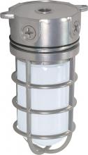 Nuvo SF76/624 - 1 Light - 11&#34; Vapor Proof - Surface Mount with Frosted Glass - Metallic Silver Finish