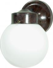 Nuvo SF76/703 - 1 Light - 6&#34; Outdoor Wall with White Globe - Old Bronze Finish