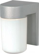 Nuvo SF77/136 - 1 Light - 8&#34; Utility Wall with White Glass - Satin Aluminum Finish